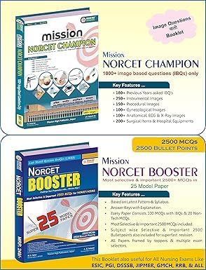 Image of Mission High NORCET Success Pack: Theory, NORCET Solved Papers, Non-Nursing, 25 Mock Tests & Image-Based Questions | NORCET Exam books | Multicoloured ... (Mission Norcet Nursing Officer Exam Series)