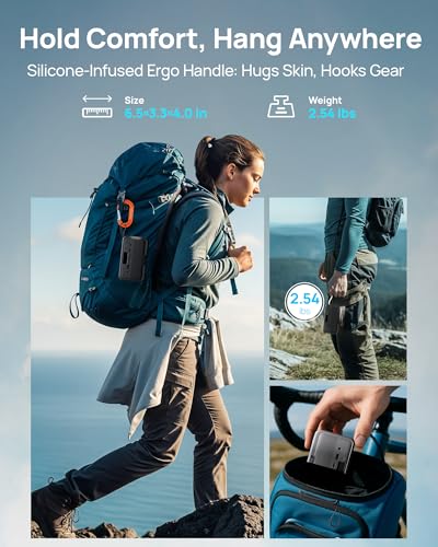 2026 Portable Power Station 28000mAh LiFePO4 Battery, Solar Power Bank with AC Outlet 100W/110V, USB-C PD Two-Way Fast Charging Small Generator for Laptop, Camping, Home, Office, TSA Approved - Image 6