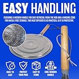 Simmer Ring - Electric Cooker, Cooking, Hob, Heat, Diffuser| For Gas Tagine Kitchen, Wooden Handle, Induction Adaptor, Plate For Gas Stove - Image 4