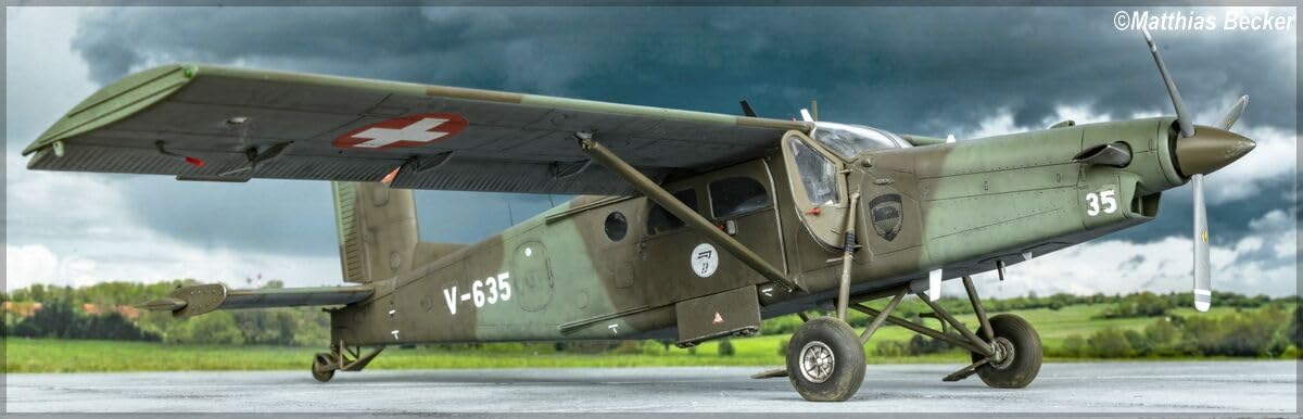 heller 30410 Pilatus PC-6 B2/H2 Turbo Porter 1/48, Unlackiert