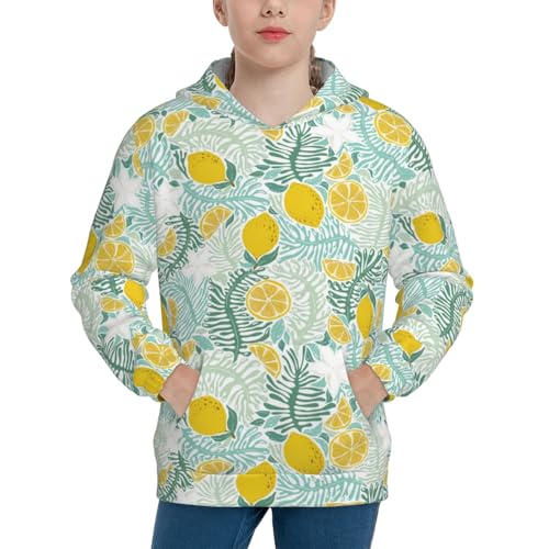 Floral Brush Strokes Kid Hoodies Boys Sweatshirts Girls Pullover with Pocket