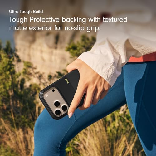 Image of Beats iPhone 17 Pro Rugged Case with MagSafe & Camera Control, Scratch & Drop Tested, Matte Texture with Microfibre Lining - Everest Black