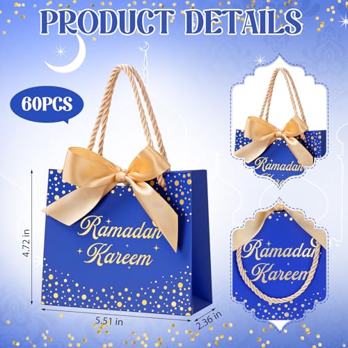 Bolsas de regalo de Ramadán Mubarak para compartir dulces y dátiles en cenas de Iftar 2