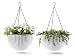 Keter 237998 Hanging Planter Set, White, Oasis White