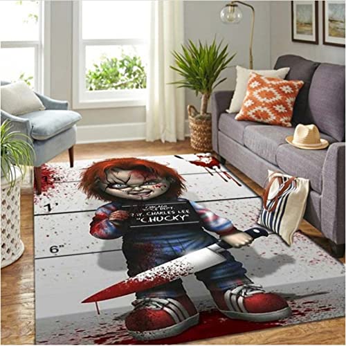 LFRAQY Alfombras de Suelo con Personajes de películas de Terror, alfombras Antideslizantes para Dormitorio y Sala de Estar, alfombras de película 200x300cm