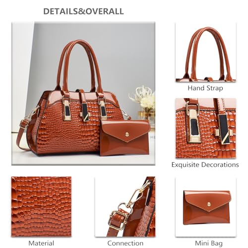 Bolso Satchel de Cuero para Mujer miniatura 3