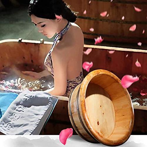Tina de pies de madera para pedicure y spa miniatura 7