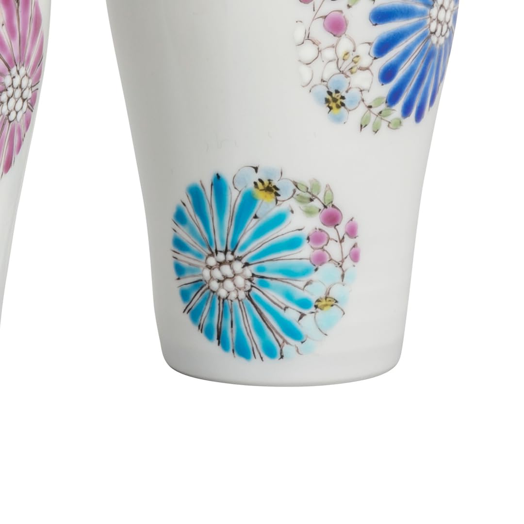 Amazon｜九谷焼いわたや『九谷焼』ペアフリーカップ 華 色絵 遊 K8