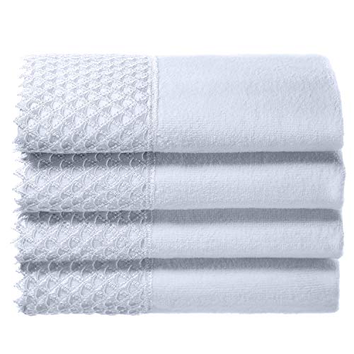 Creative Scents Decorative Fingertip Embellished White Gorgeous Lace Towels for...