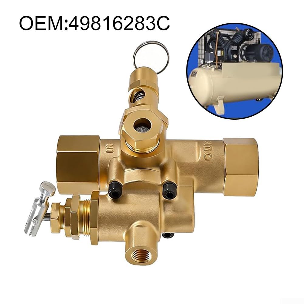 Pilot Check Valvola di scarico 49816283C progettata per compressore d'aria a gas T30 adatto a 16V886 16V887 16V890 16V891 20Y778 20Y779 20Y780 3FRU2 3FRU3 3FRU4