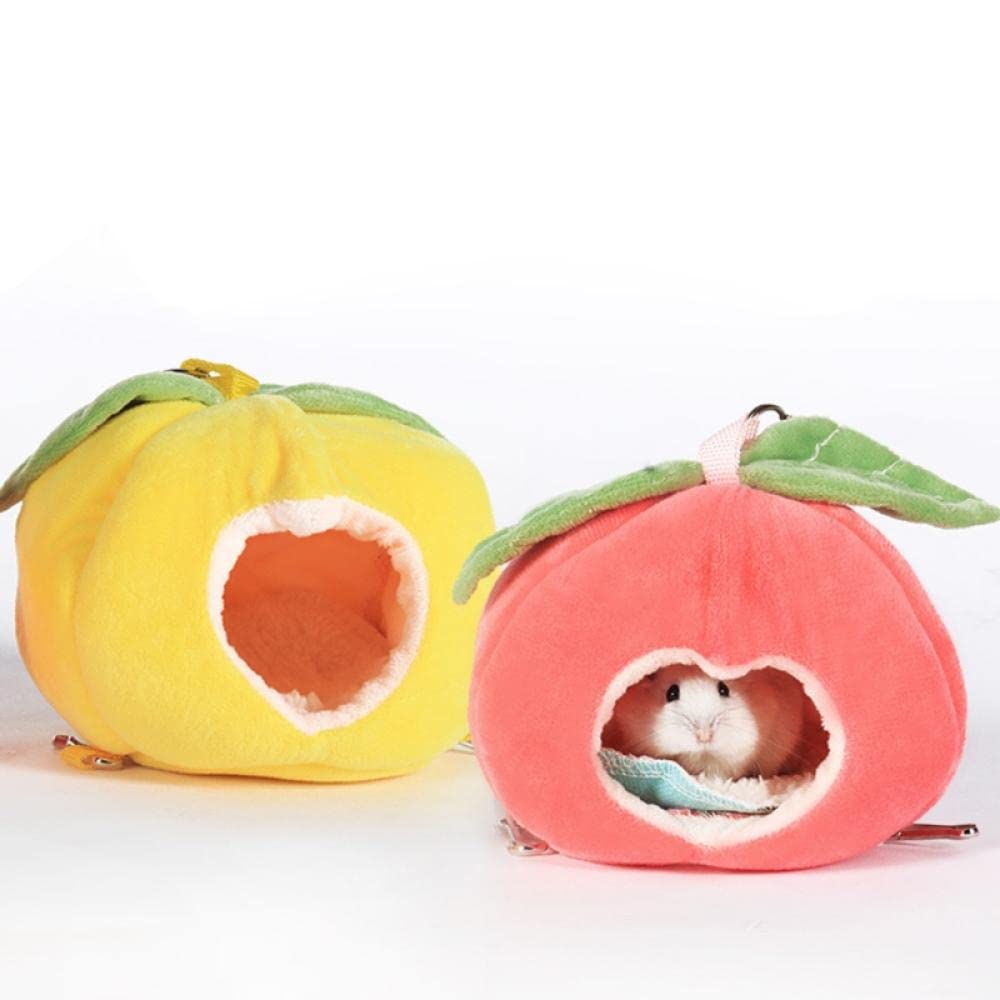 Gniazdo ptasie, Hamak dla chomików chomika Klatka Gniazdo Łóżko Domek Szynszyla Skórzana Jaskinia Urocze Małe Zwierzę Huśtawka(Pink)