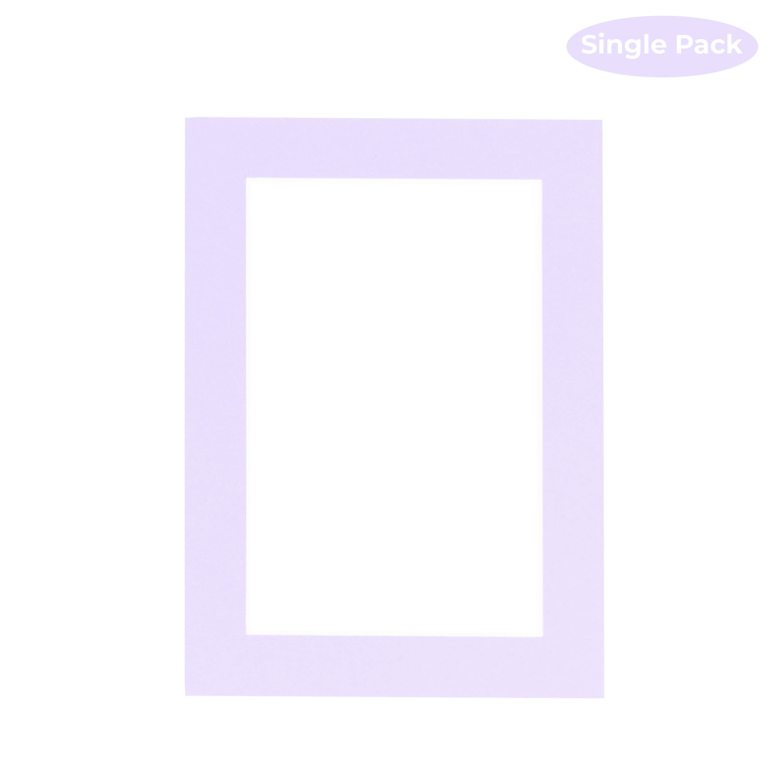 CountryArtHouse Light Purple Acid Free 28x40 Picture Frame Mats with White Core Bevel Cut for 24x36 Pictures - Fits 28x40 Frame - One Mat