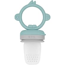 Oioi Silikon P re Meyve Sebze Emzi i Aqua Green-Powder Grey