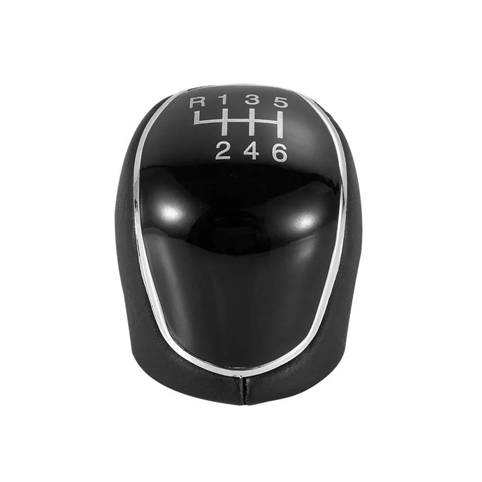 AHRPKAMERD Gear Shift Knob 1PCS for Mondeo 4 Mk4 for Focus for S-Max for C- Max for Kuga for Galaxy 5/6 Speed Gear Shift Knob Shift knob(Black 6 Speed R135)