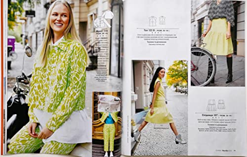 3/2023 Burda Style Magazine In Ukrainian Sewing Patterns Templates Fashion Clothes Dress Blouse Coat Jacket Skirt Shirt Pants Women Size 34-48 Журнал Бурда Українською #TOP5