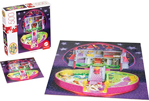 Polly Pocket Mattel Jigsaw Puzzle with 500 Interlocking Pieces & Mini-Poster, Image of Micro Doll Playset, Gift for Collectors & Kids Ages 8 Years Old & Up