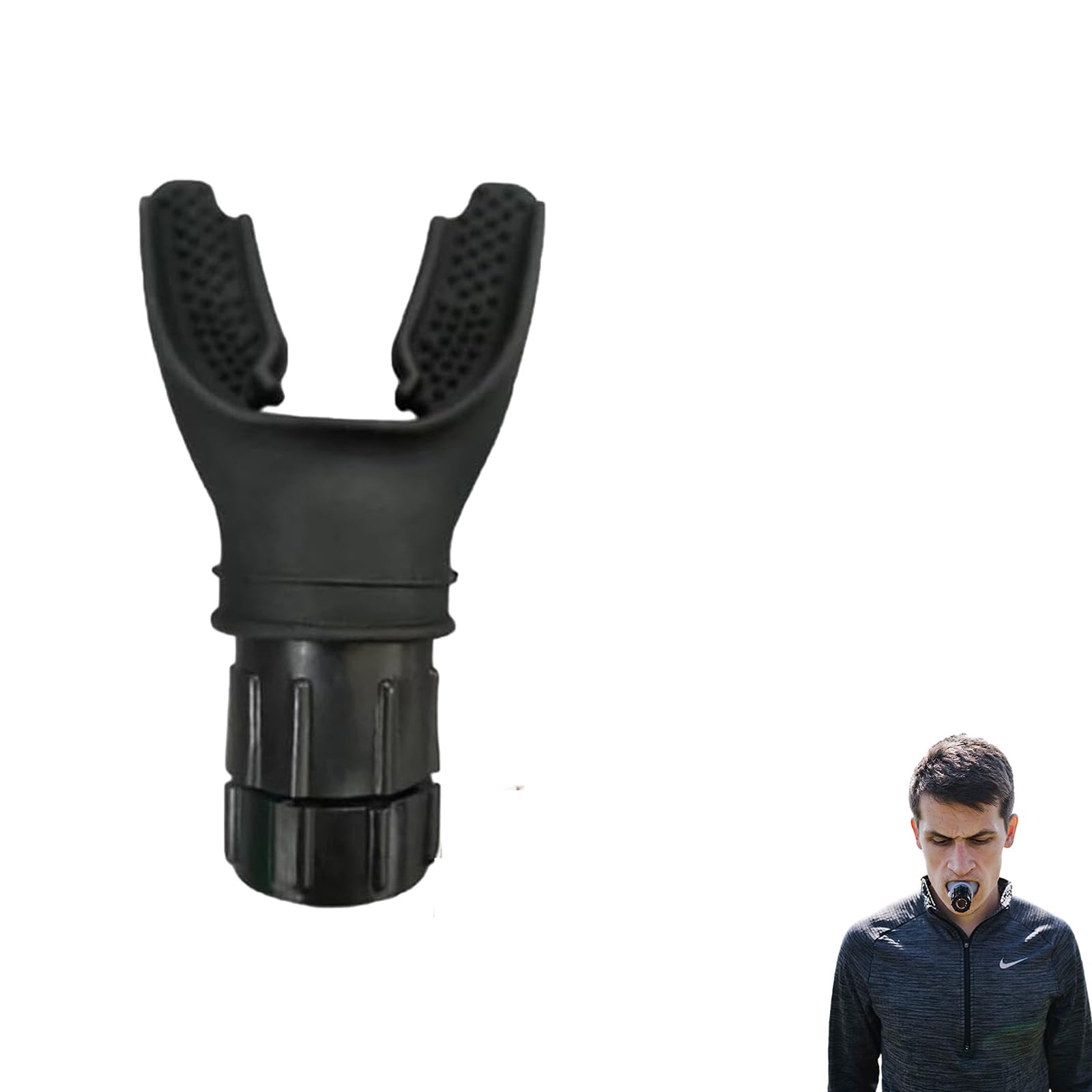 Shiravani Stamboost Breathing Trainer, Breathmax Breathing Trainer, Handheld Exercise Device, Breath Max Breathing Trainer, Exercise Device with Variable Settings-Black