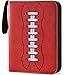 PKMLIFE Football Card Binder, 4 Pocket Baseball Trading Card Binder Storage Protectors, Card Holder Sleeves for Sports Cards and Basketball and Hockey Cards, 50 Pages Put up to 400 Cards (Football)