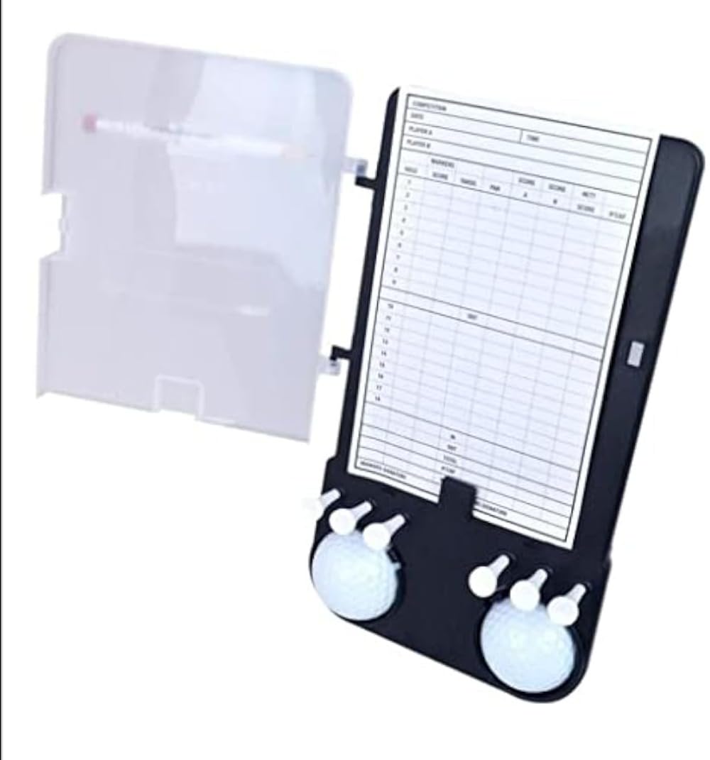 Porte-cartes de golf en plastique pour chariot de score