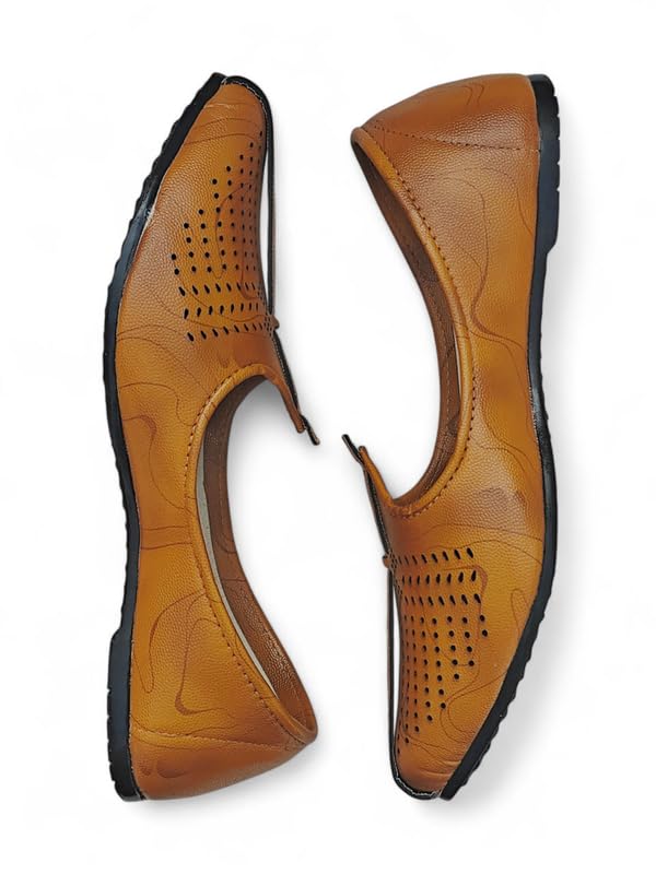 Image of Arrow Men's Ethnic Mojari Premium Handmade Traditional Footwear Laser Cuts