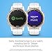 Garmin fenix 5S Plus, Smaller-Sized Multisport GPS Smartwatch, Features Color Topo Maps, Heart Rate Monitoring, Music and Contactless Payment, White/Rose Gold