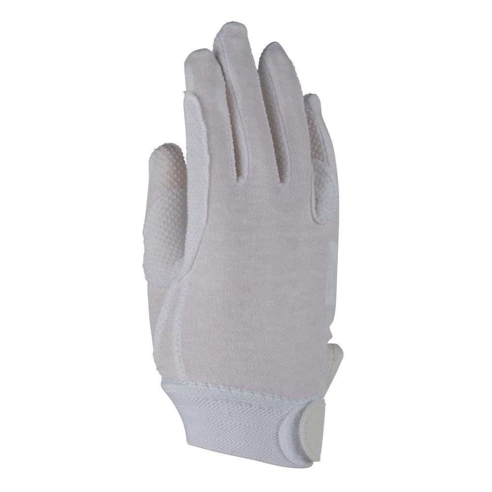 Childs Newbury Riding Gloves - Large - White — image 1