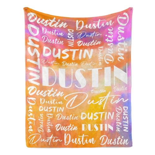 Name Blanket Personalized Name Blanket Customized Blanket with Name Text for Adult Kid Birthday Christmas Mothers Fathers Valentines Day Gift