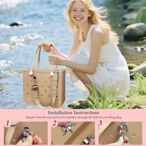 Image of Strap Wrap Adjustable Crossbody Strap with Neoprene Handle Protector - Compatible with All Bogg Totes