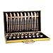 Juego de Cubiertos Modernos, 36 Piezas, Incluye Inoxidable Utensilios Cuchillo/Tenedor/Cuchara/Cucharilla, Apto para 9 Personas,Apto para Lavavajillas (Rose Gold)