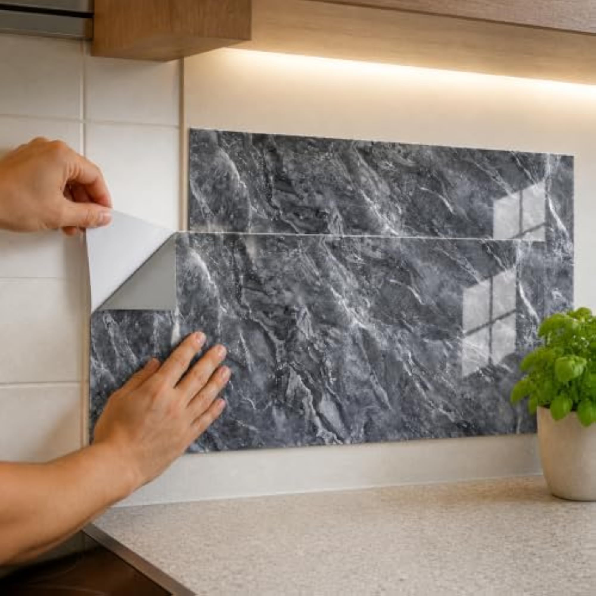 Waterproof Self-Adhesive Aluminum Plastic Wall Tiles