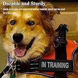 ASOCEA 2 Stück Hunde-Patch Abnehmbare Leder-Anhänger Klett-Patches für Haustiere Diensthund im Training Welpenweste-Geschirr-Befestigung für kleine mittelgroße Hunde