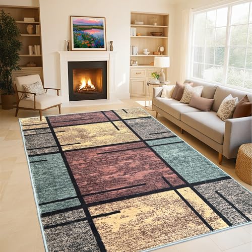 Alfombras para Dormitorio Grande Carpet Pelo Corto Rug Alfombras Sala Cocina Comedor Alfombra Habitacion Juvenil Tapete Sala para Sala de Estar Modernas Tapete Pelo Corto 40x60cm/15.75x23.62inch