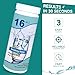 Drinking Water Testing Kits(100 Strips)-16 in 1 Well&Household Tap&Natural Water Quality Test with Hardness,Chlorine,Copper,Iron,Lead,pH,Etc.