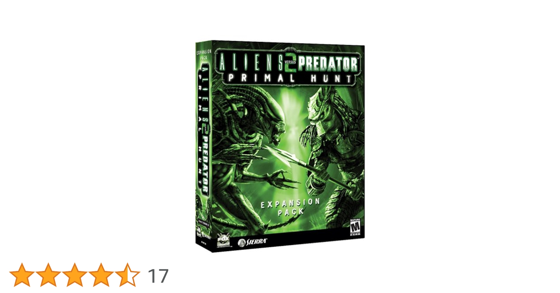 PC周辺機器 ALIENS VERSUS PREDATOR 2 ~PRIMAL HUNT~ Expansion Pack Aliens vs. Predator 2: Primal Hunt - Expansion Pack (PC CD