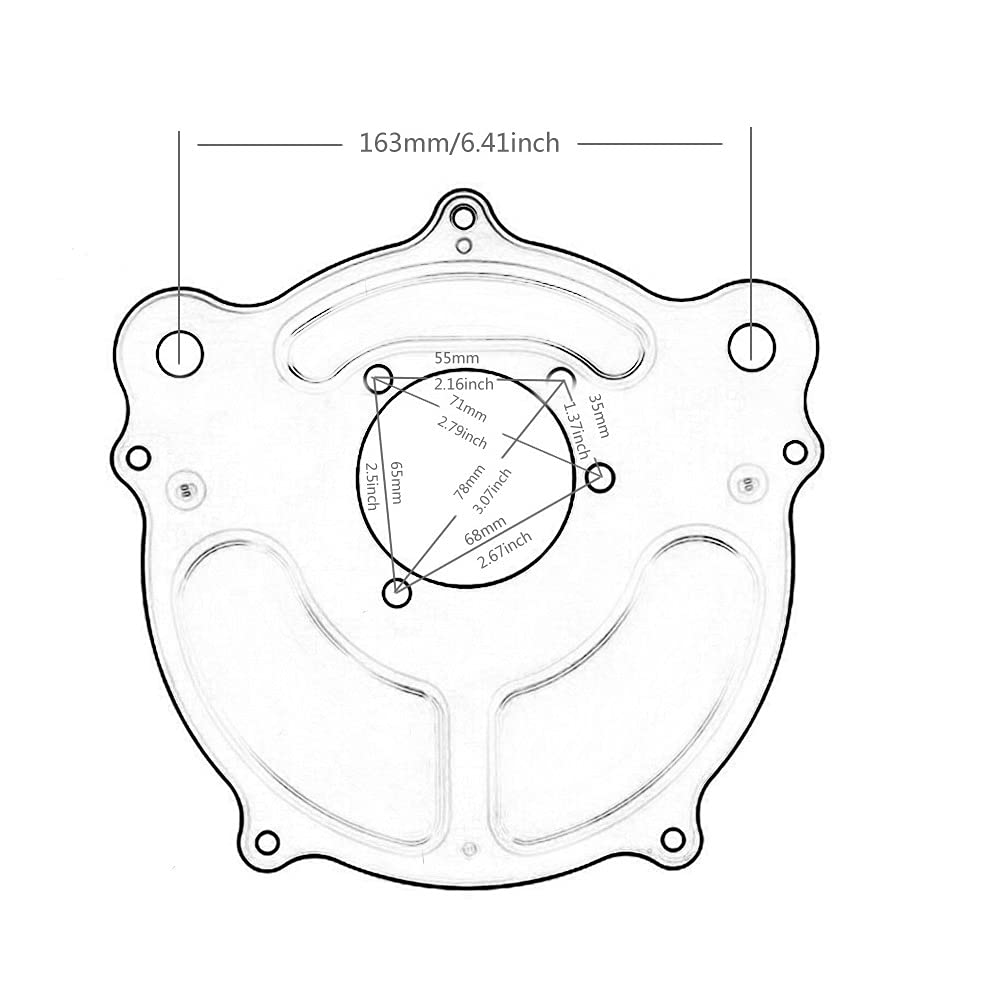 Filtr powietrza motocykla turbina do czyszczenia wlotu Cnc Cut Chrome, dla Harley, Dyna 2000-2017 Softail 2000-2015 Touring 2000 2001 2002 2003 2004 2005 2006 2007 FitmentB