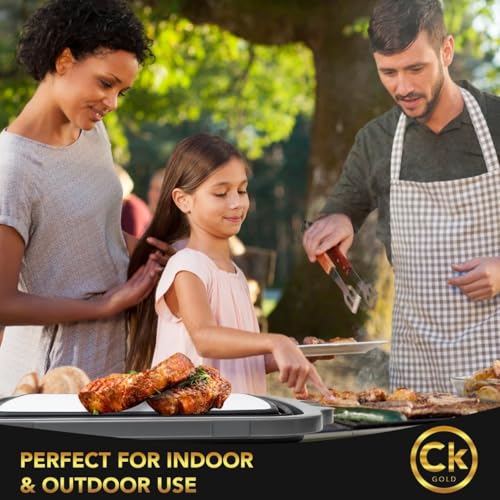 CK GOLD New XL Collapsible BBQ Prep Tub with LOCKING Lid, Cutting Board & Drain Hole | BPA-Free, Food-Grade, Space-Saving Marinating Container for Grilling, Kitchen & Outdoor Cooking (Black, 30 L) by CK GOLD - Image 2