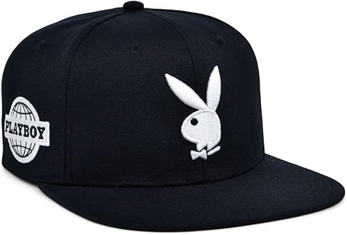 Miniatura 3 de Playboy Sombrero ajustable de pico plano de esmoquin negro