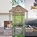 Advantek Pet Gazebo 5 Foot Portable Indoor Outdoor Metal Dog Gazebo Kennel with Waterproof Cover, Earth Taupe