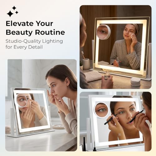 Espejo Vanity para Maquillaje con Luz LED y 10X Magnificación miniatura 2