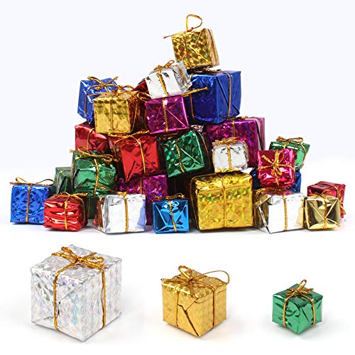 Dadabig 60 Mini Geschenkboxen Weihnachtsbaumschmuck Anhänger...
