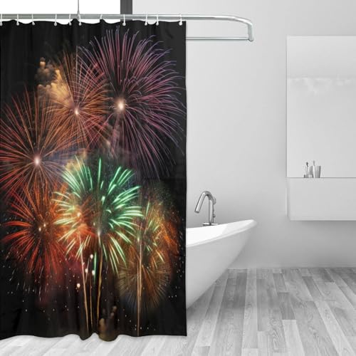 Rideau de douche lavable imperméable 182x182 cm épais avec 12 crochets - 4