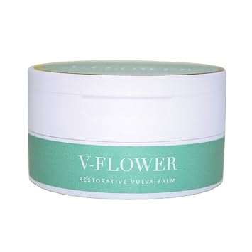 V-Flower Vulvar Balm Vulva Care Creme | Female Dryness Rescue | All Natural Vulva Balm Cream | Relieves Vaginal Dryness, Itching, Redness, Burning, Odor, Chafing and Irritation -1.7oz