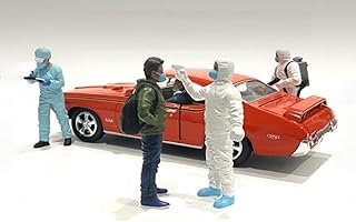 American Diorama Hazmat Crew - Figure VI, White 76272 - 1/18 Scale Figurine - Diorama Accessory