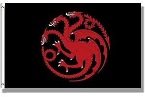 Three Headed Dragon Stark Flag 3X5Ft