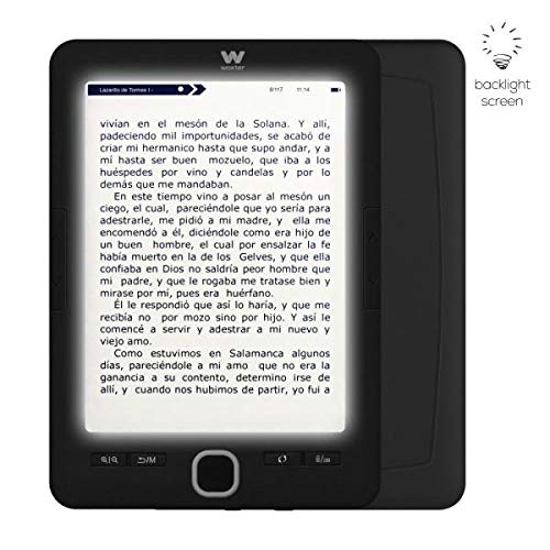 Woxter Scriba 195 Paperlight Black - Lector de libros electrónicos de 6