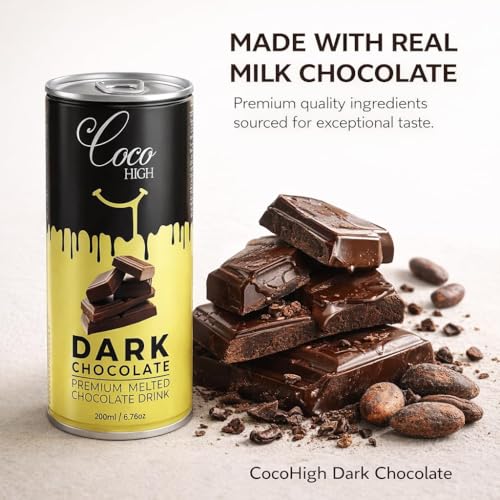 Image of CocoHigh Chocolate Milk 1.2L (6 x 200ml) | Combo of Swiss, Caffe Mocha & Dark Chocolate Milkshake Made with Real Cocoa | No Added Preservatives Ready to Drink