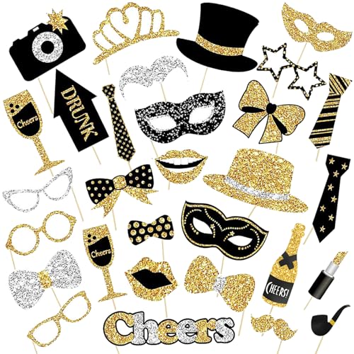 ROEOWENE 30pcs Foto Requisiten Party Deko Zubehör Fotorequisiten...