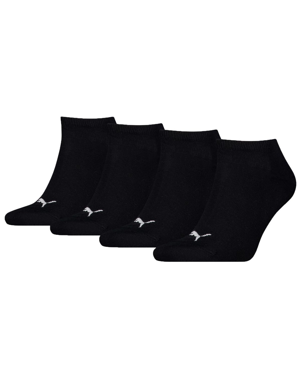 PUMA 4 Pairs Sneaker Socks Black 2.5-5 (35/38)