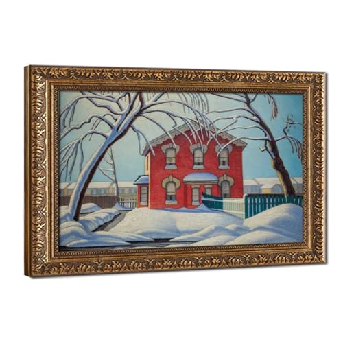Impression Lawren Harris The Red House in Winter pour sublimer un mur vide