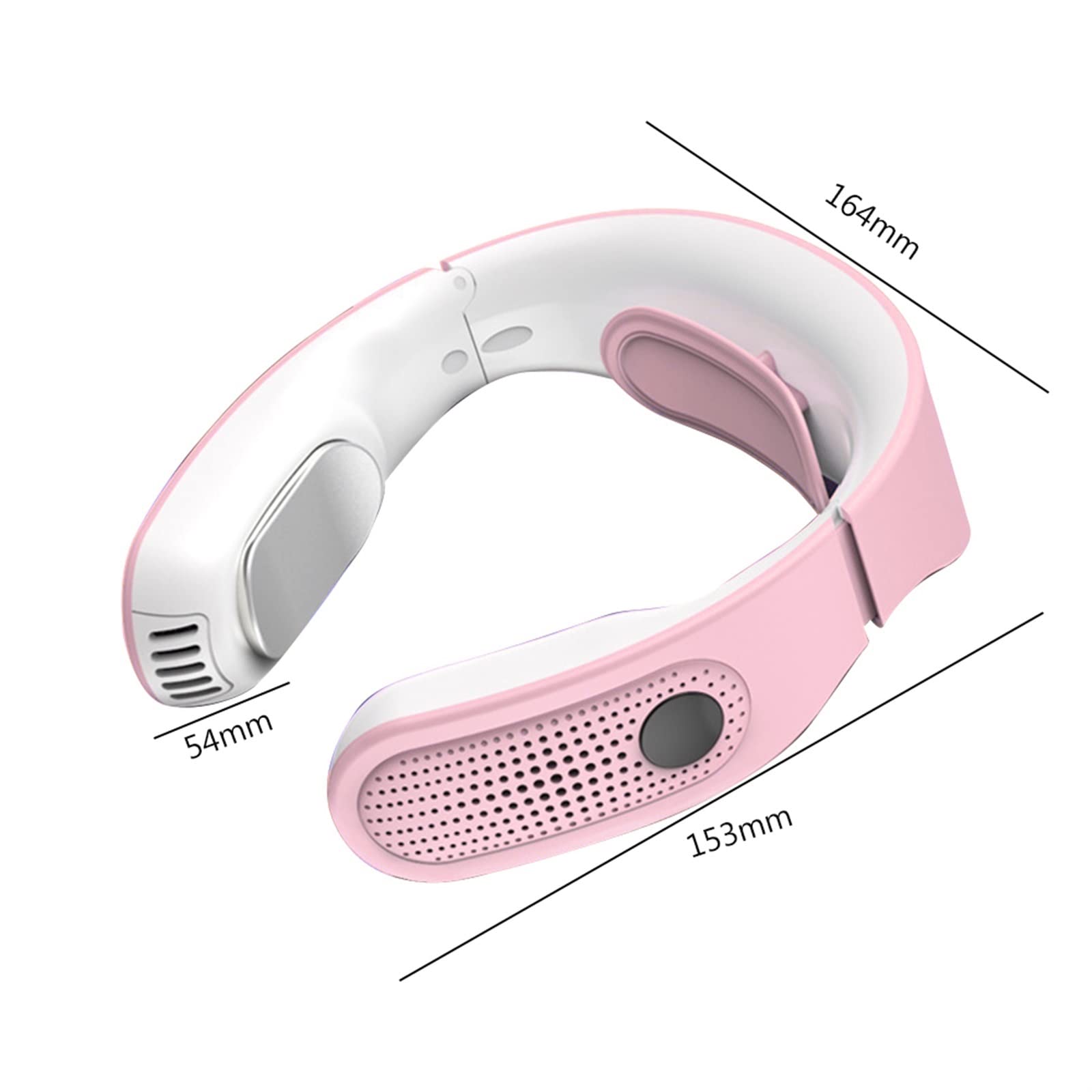 Aire acondicionado portátil con viento ajustable, calefacción de invierno, refrigeración de verano, aire acondicionado móvil colgante para el cuello, cinturón calefactor, ventilador portátil enfr